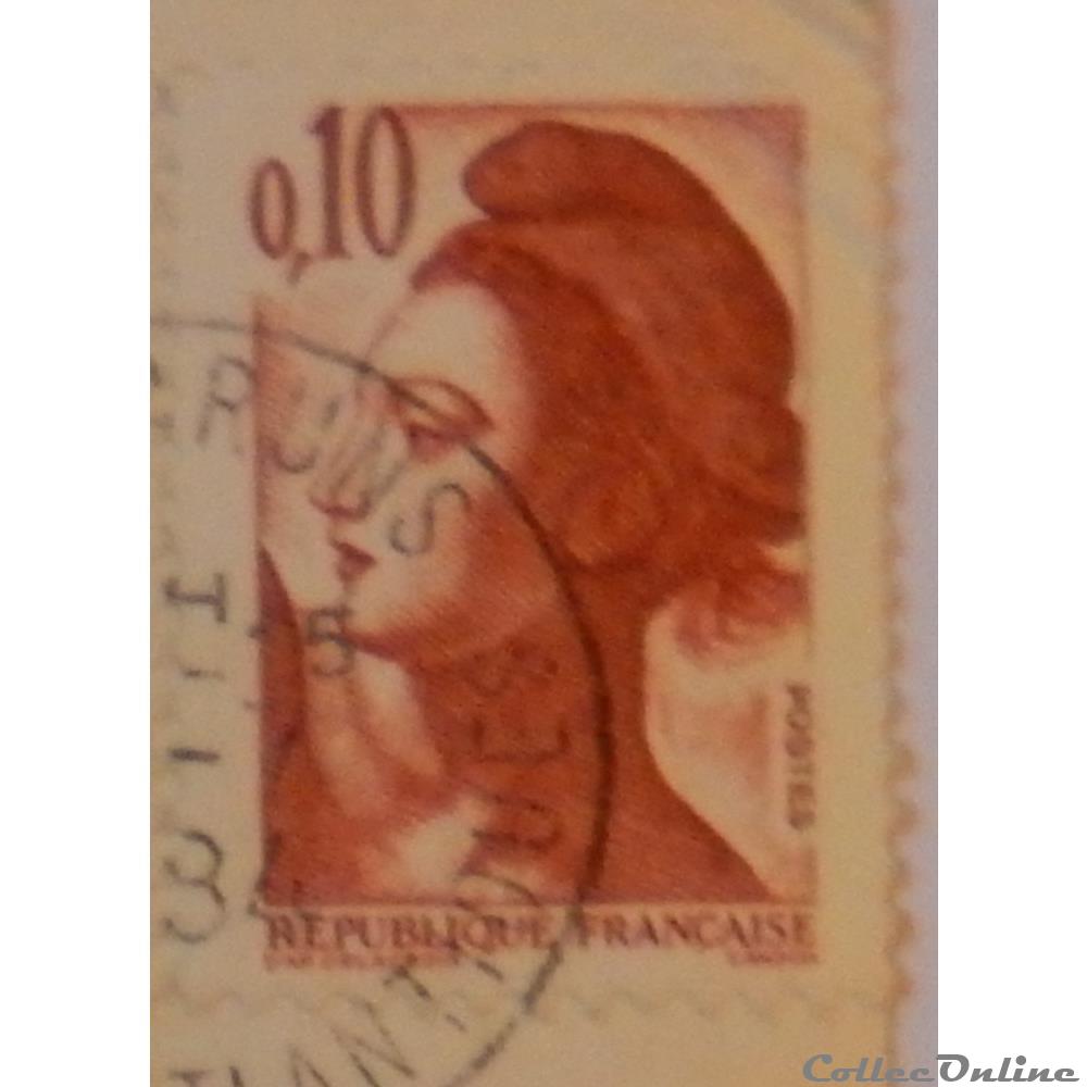 02179 La République, type Liberté - 0F10 rouge brun de 1982 5 timbre france 02179 la republique type liberte 0f10 rouge brun de 1982
