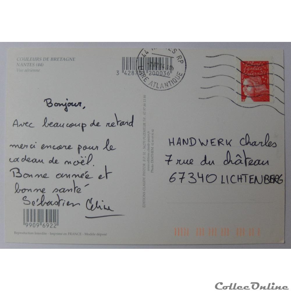 carte postale france pay cp de loire atlantique nantes