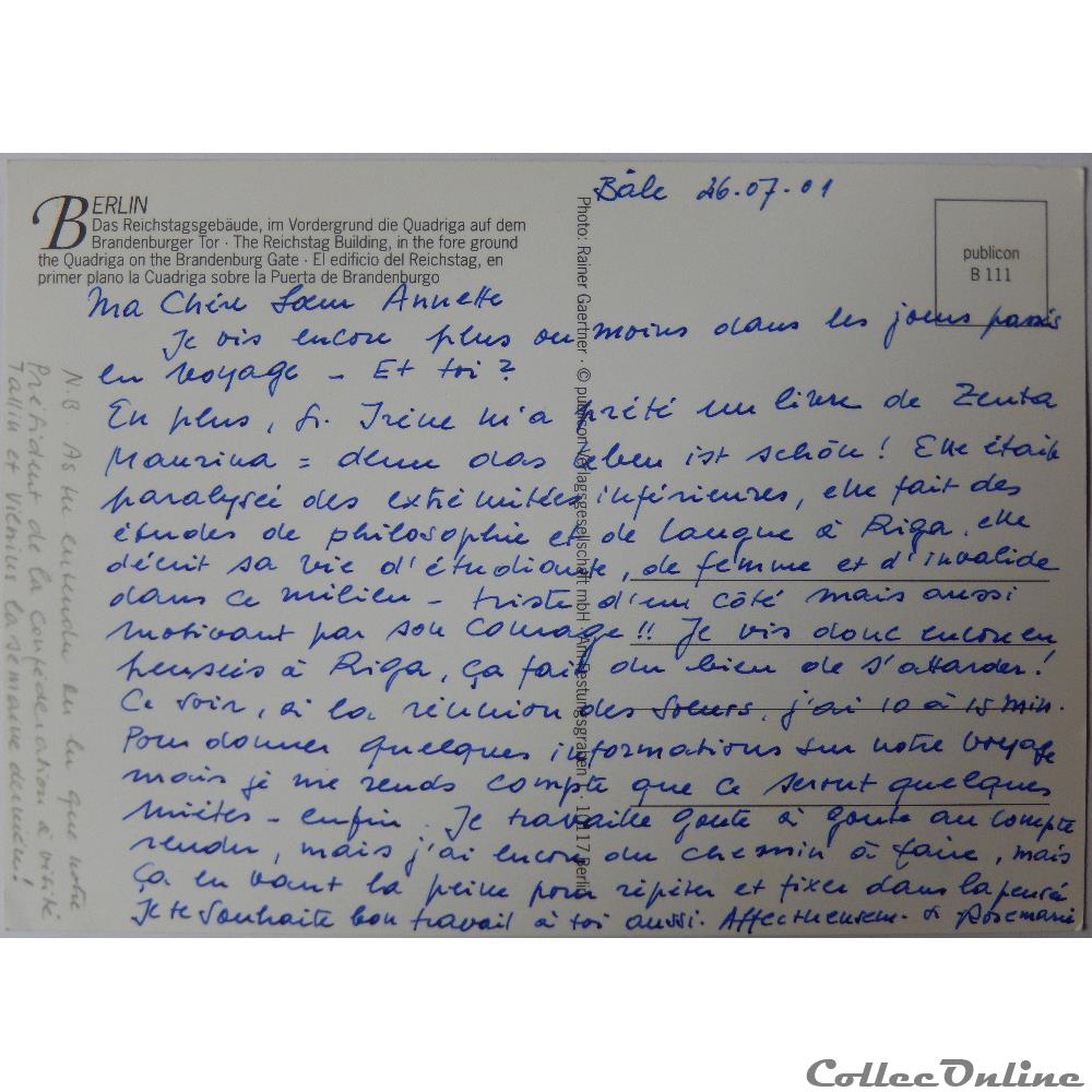 carte postale europe languedoc roussillon cp allemagne berlin