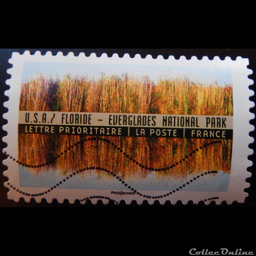 timbre france aa01370 parc national des everglades floride lettre prioritaire 2017