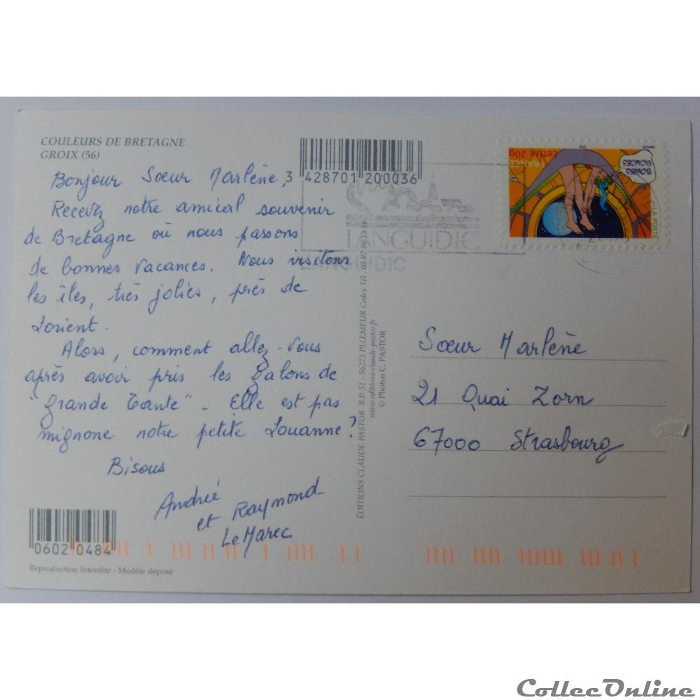 carte postale france bretagne cp du morbihan groix