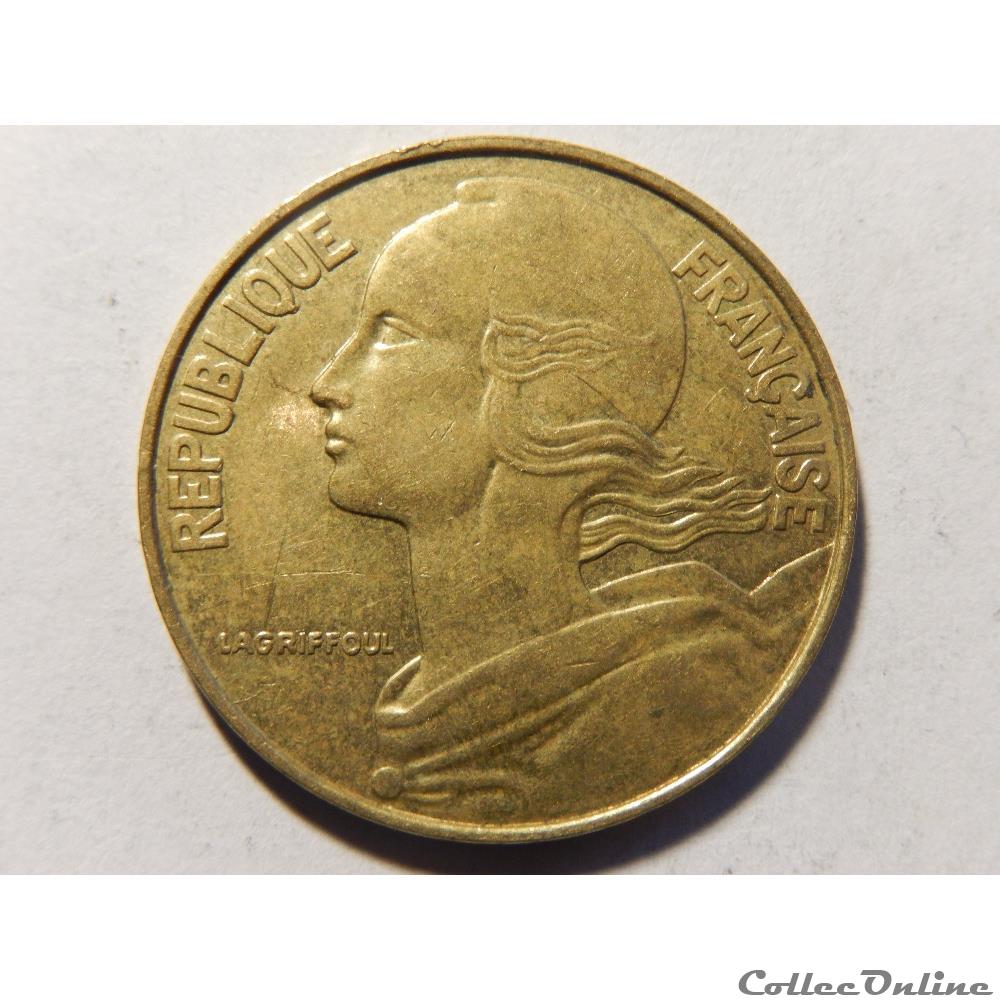 monnaie france moderne 20 centimes marianne 1991