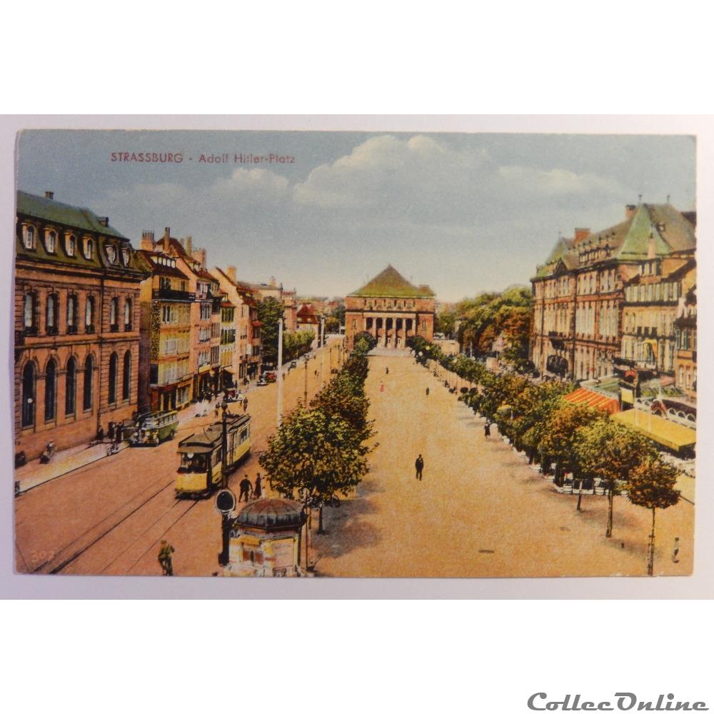 CPA de Strasbourg, Place Adolf Hitler, Bas-Rhin carte postale france alsace cpa de strasbourg place adolf hitler bas rhin