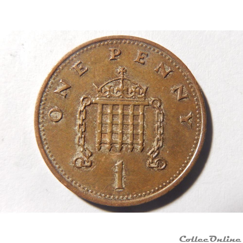 Royaume-Uni, 1 penny de 1986 monnaie monde royaume uni 1 penny de 1986