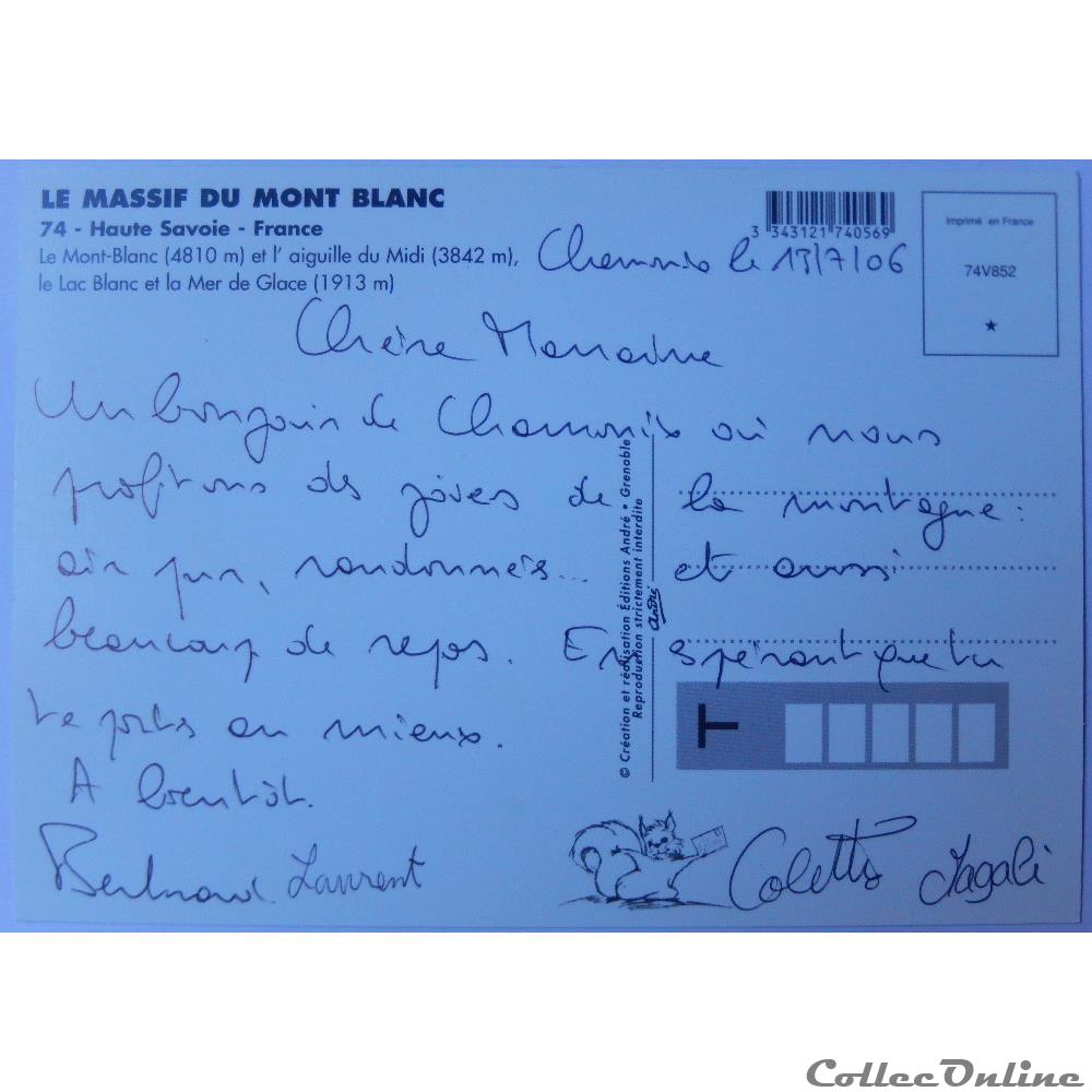 CP de Haute-Savoie, Mont Blanc carte postale france rhone alpe cp de haute savoie mont blanc