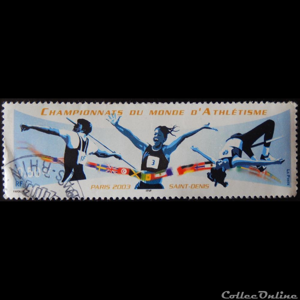 timbre france 03587 championnat du monde athletisme paris 2003 saint denis 0 50