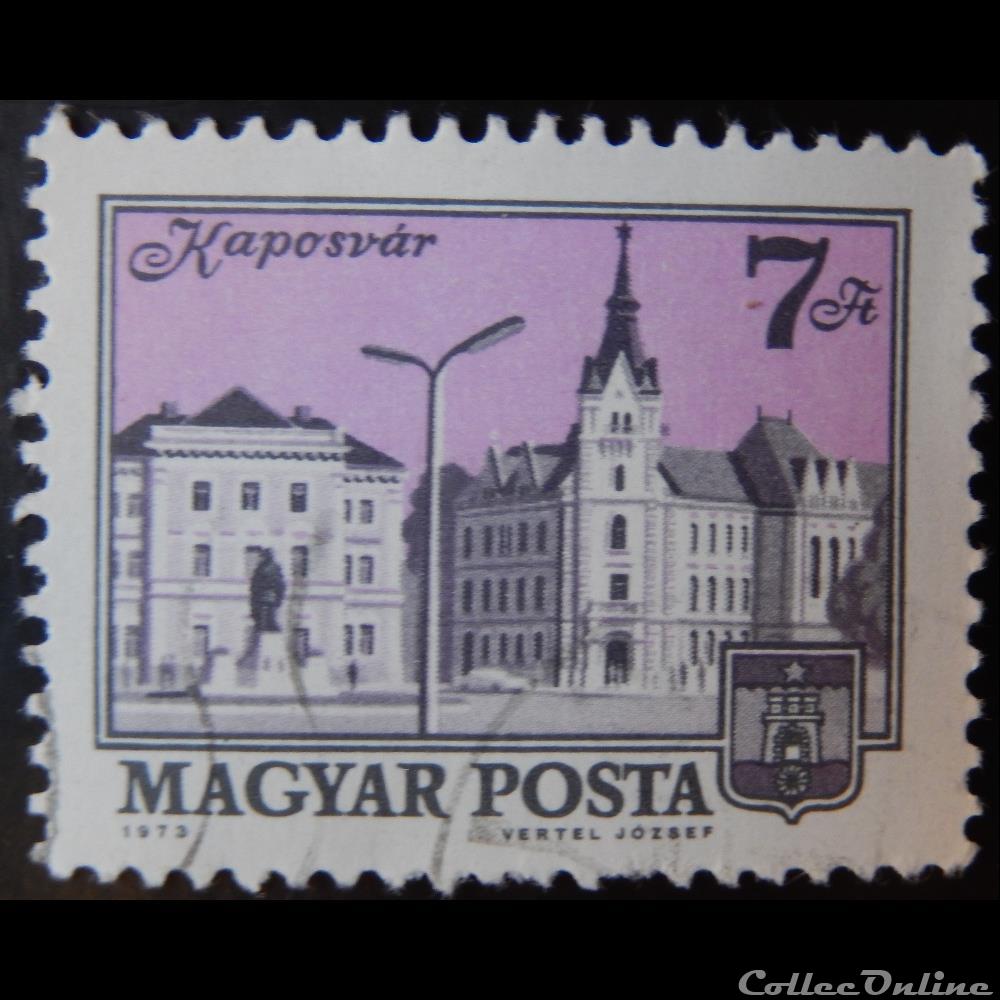 Hongrie 02311 Kaposvar 7ft de 1973 timbre europe hongrie 02311 kaposvar 7ft de 1973