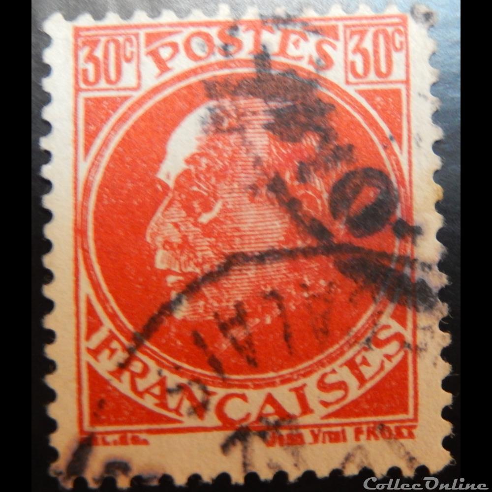 timbre france 00506 petain type prost 30c rouge