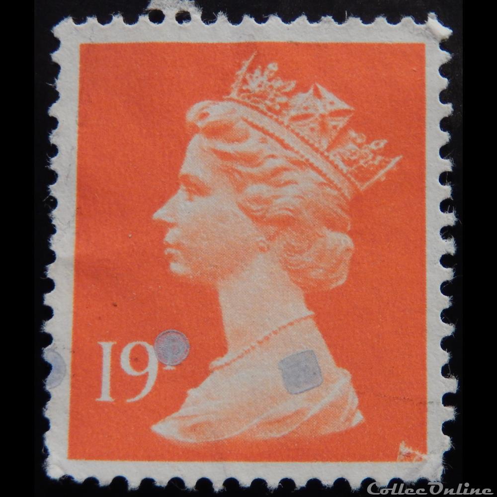 Royaume-Uni 01329 reine Elisabeth II 19p de 1988 timbre europe royaume uni 01329 reine elisabeth ii 19p de 1988