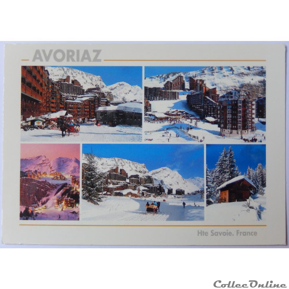 carte postale france rhone alpe cp de haute savoie avoriaz