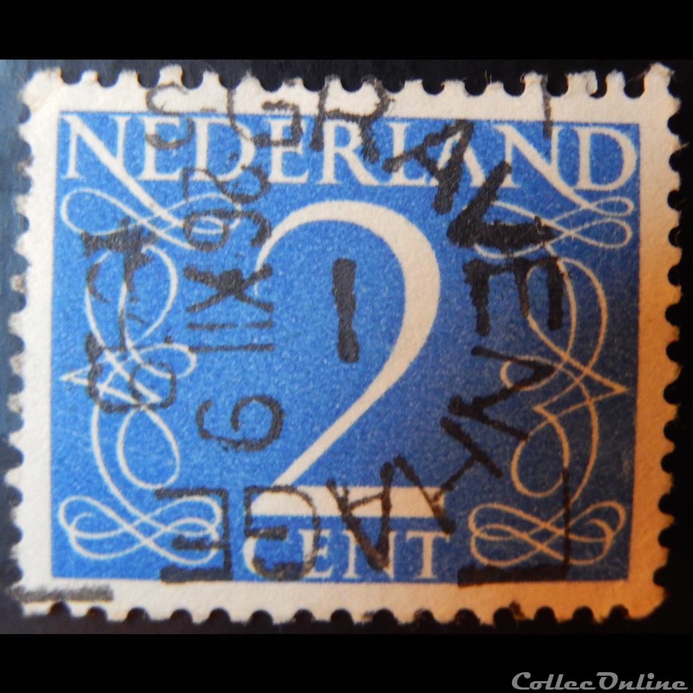 Pays-Bas 00458 chiffre 2c de 1946 3 timbre europe pays bas 00458 chiffre 2c de 1946