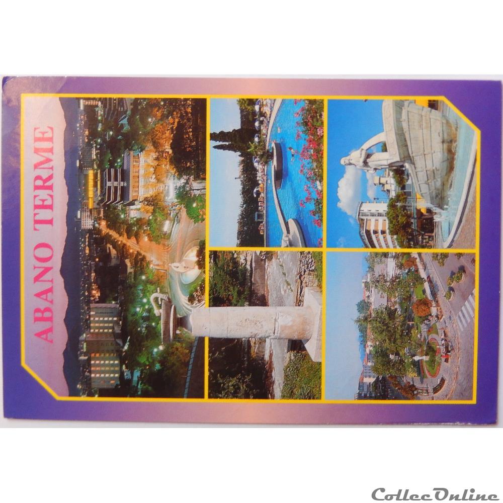 carte postale europe alsace cp italie venetie abano terme
