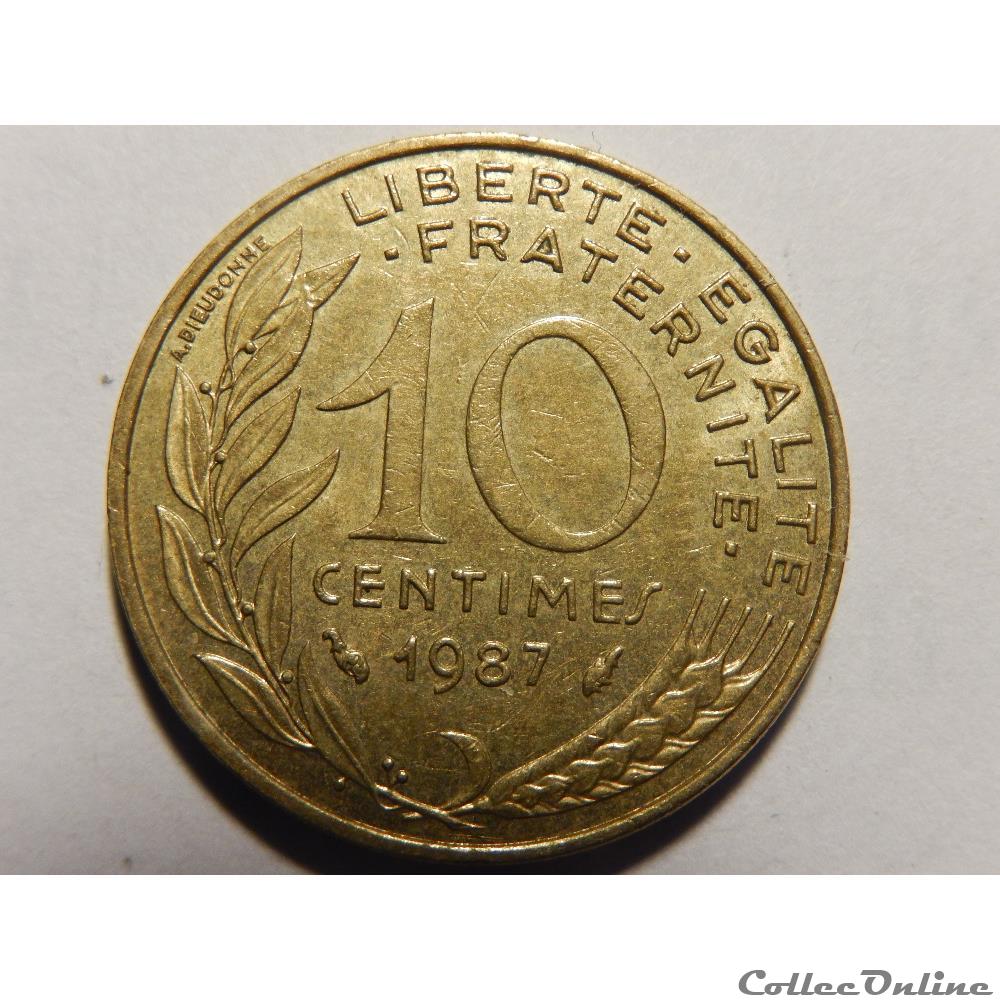 10 centimes Marianne 1987 monnaie france moderne 10 centimes marianne 1987
