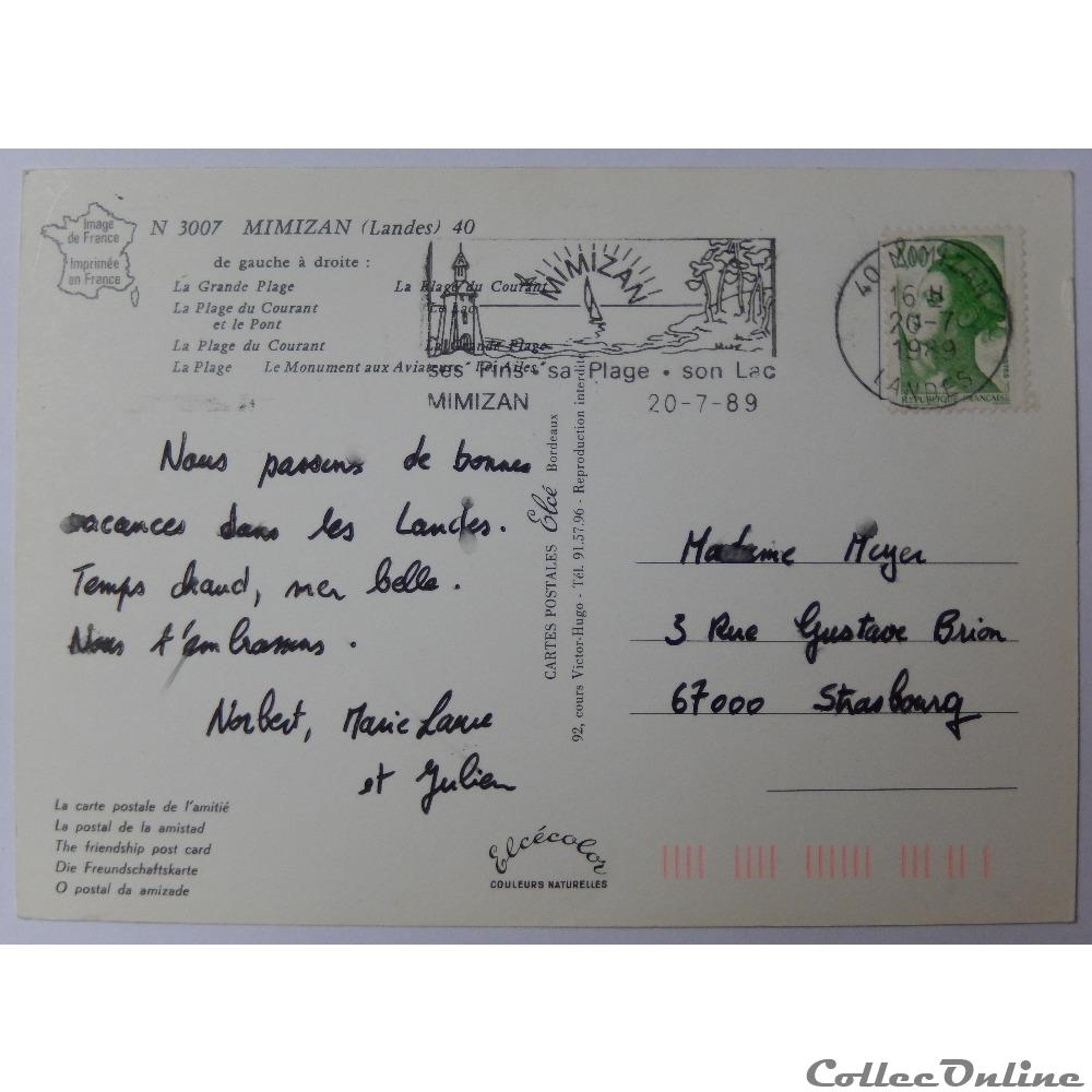 CP des Landes, Mimizan carte postale france aquitaine cp des landes mimizan