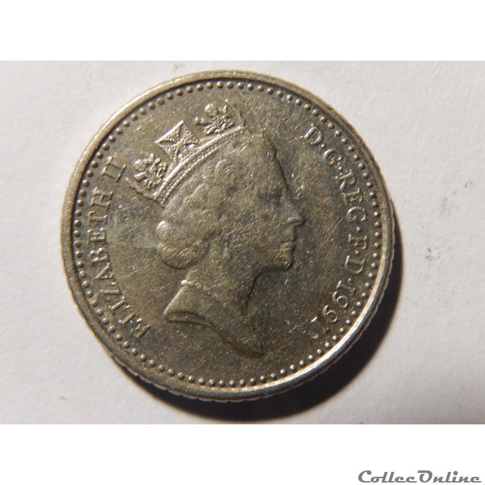 Royaume-Uni, 5 pence de 1991 2 monnaie monde royaume uni 5 pence de 1991