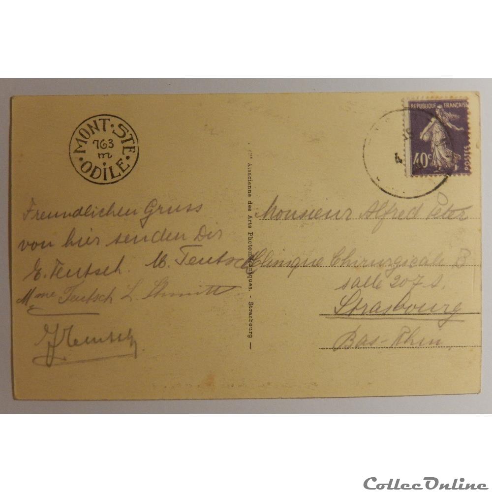 carte postale france alsace cpa du mont sainte odile bas rhin