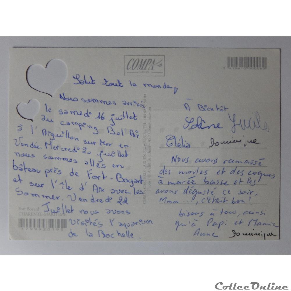 carte postale france poitou cp de charente maritime fort boyard