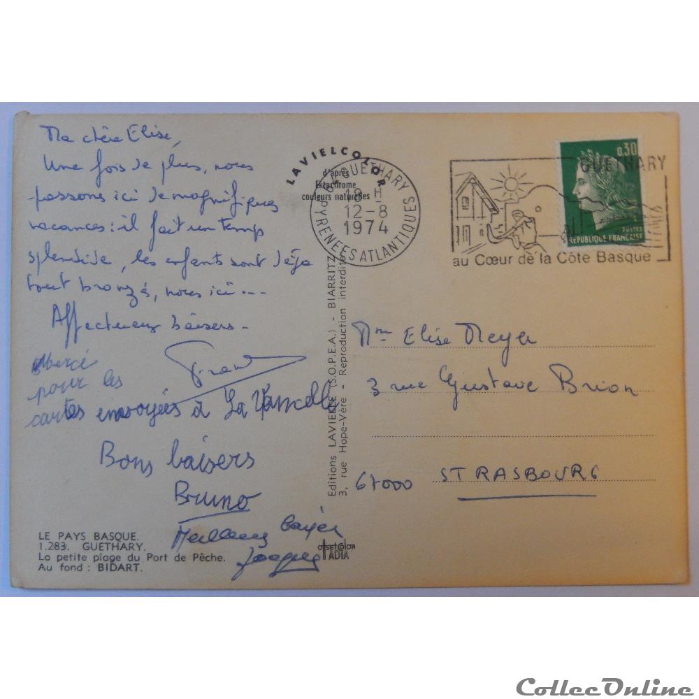 CPA des Pyrénées-Atlantiques, Guéthary carte postale france aquitaine cpa des pyrenees atlantiques guethary