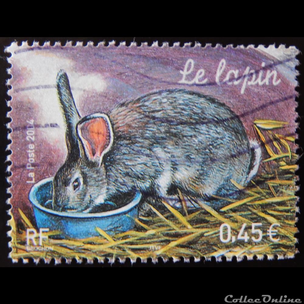 03662 Les animaux de la ferme Le lapin 0.45€ timbre france 03662 les animaux de la ferme le lapin 0 45