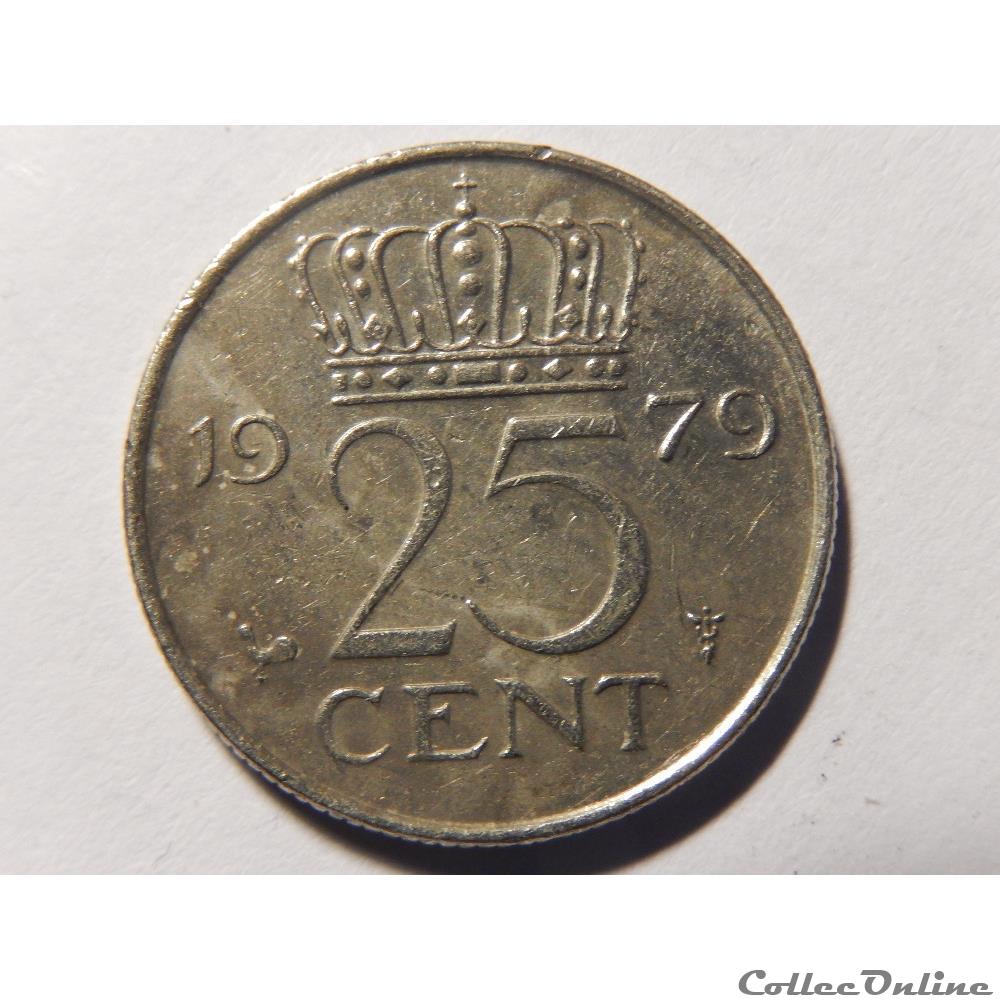 Pays-Bas, 25 cent de 1979 monnaie monde pays bas 25 cent de 1979