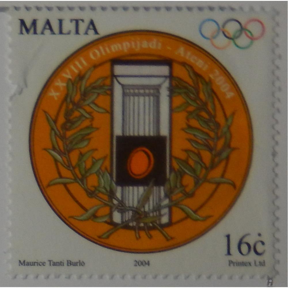 Malte 01321 Colonne grecque et couronne de laurier 16c de 2004 timbre europe malte 01321 colonne grecque et couronne de laurier 16c de 2004