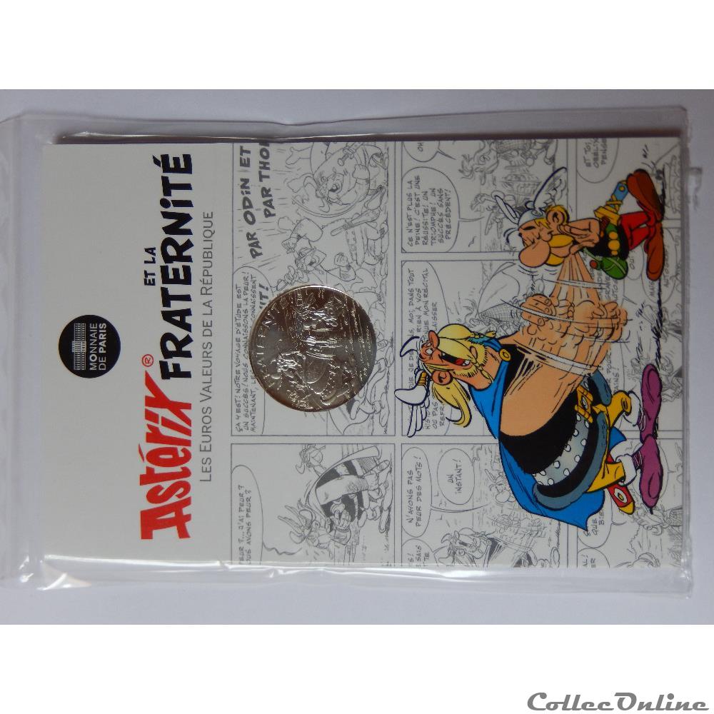 10 euros, Astérix et la fraternité Normands 2015 2 monnaie france pologne 10 euros asterix et la fraternite normands 2015