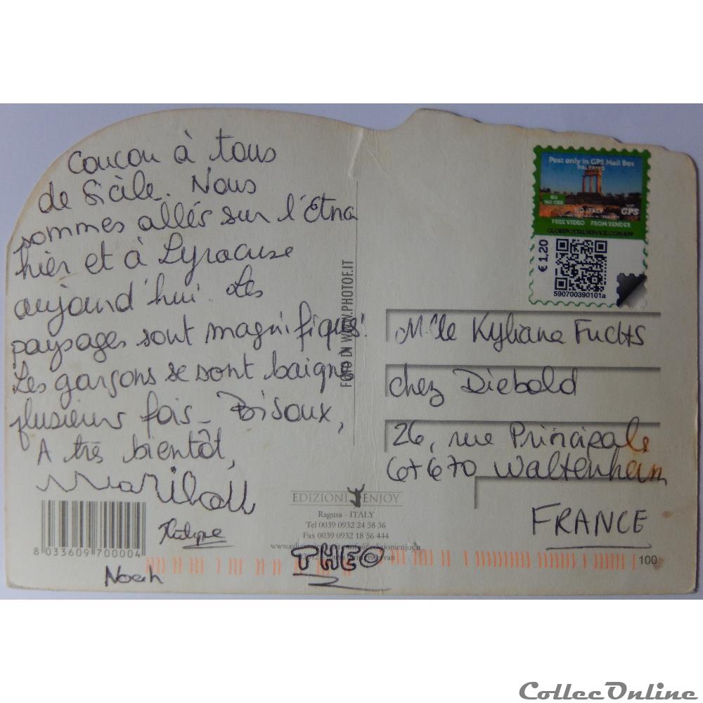 CP d'Italie, Sicile, Syracuse carte postale europe rhone alpe cp italie sicile syracuse