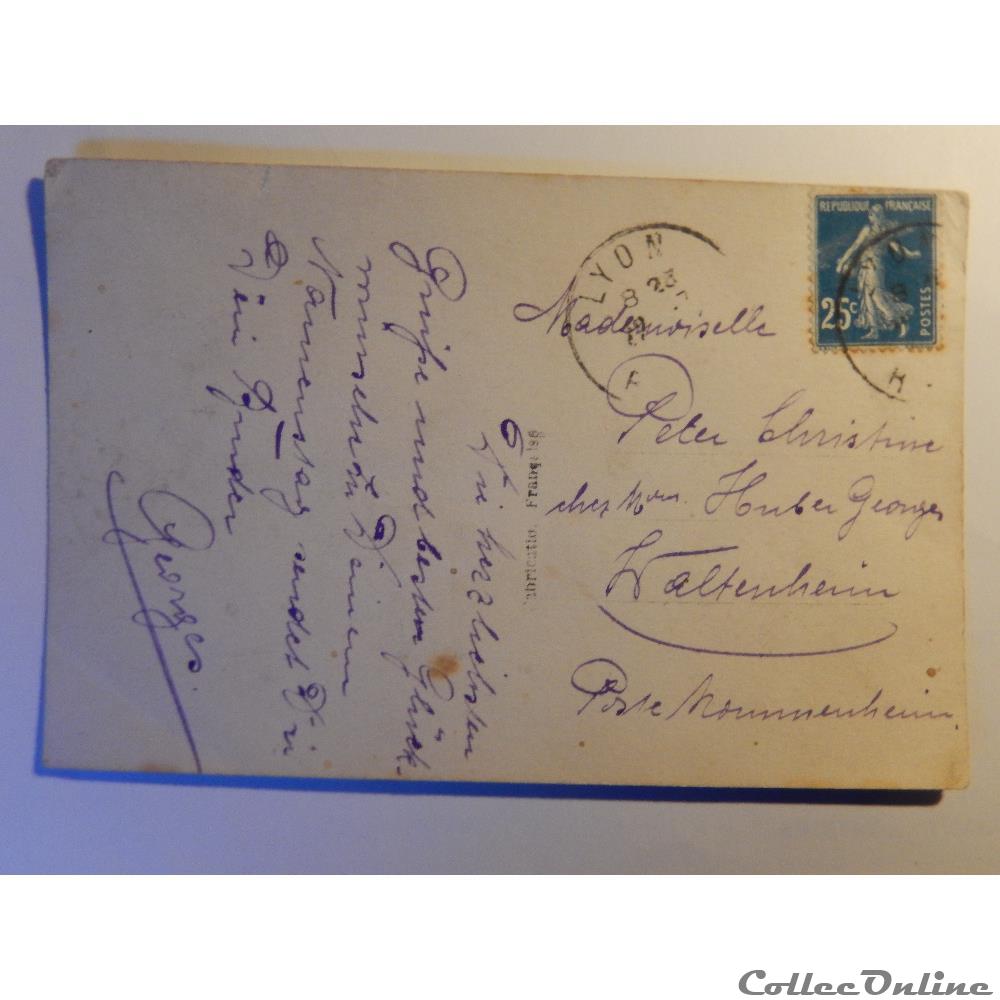 CPA de bonne fête avec bouquet de fleurs. carte postale languedoc roussillon cpa de bonne fete avec bouquet de fleurs