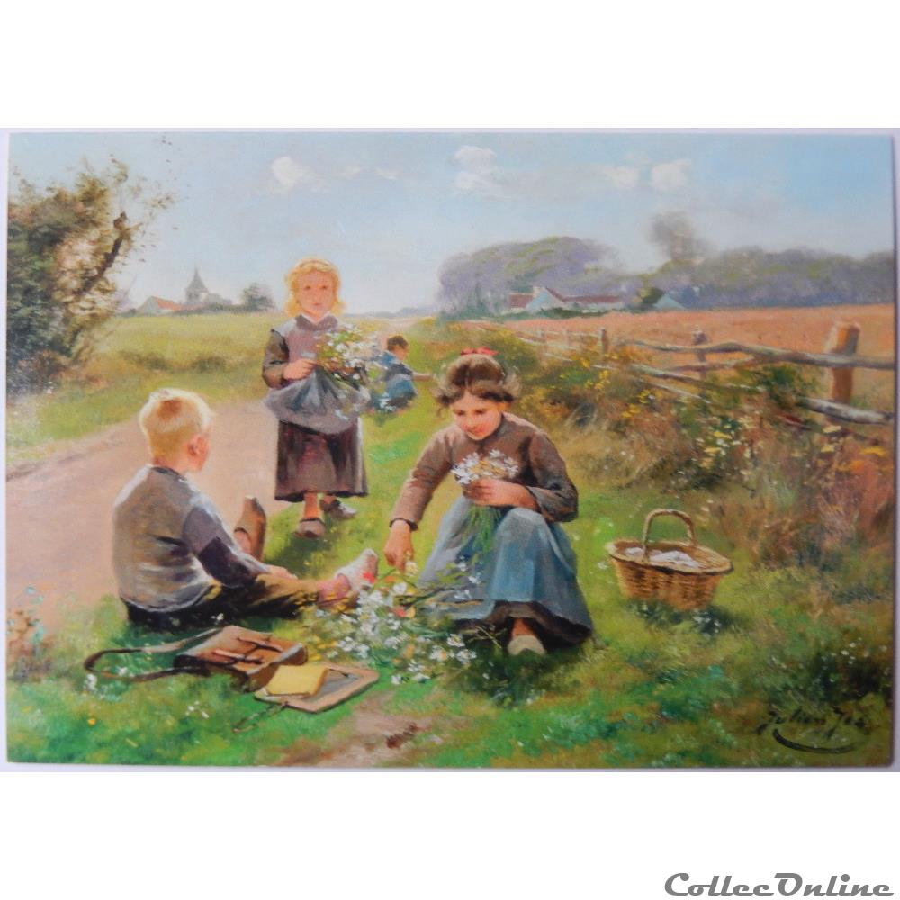 carte postale provence cote d azur cp peinture