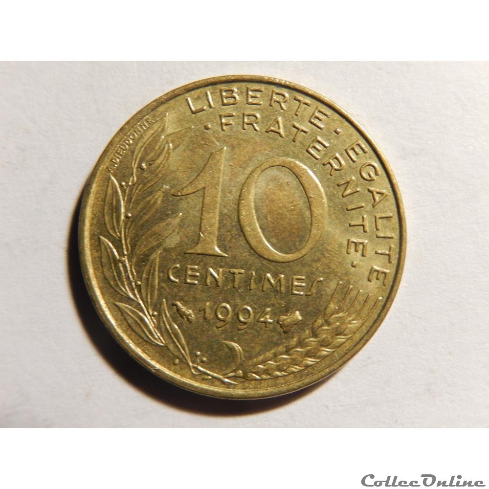 10 centimes Marianne 1994 "abeille" monnaie france moderne 10 centimes marianne 1994 abeille