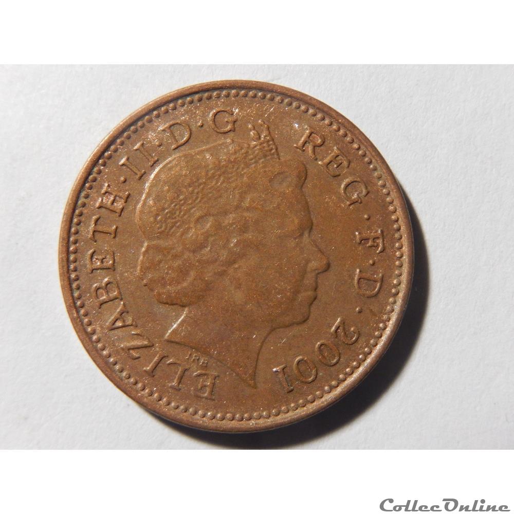 monnaie monde royaume uni 1 penny de 2001