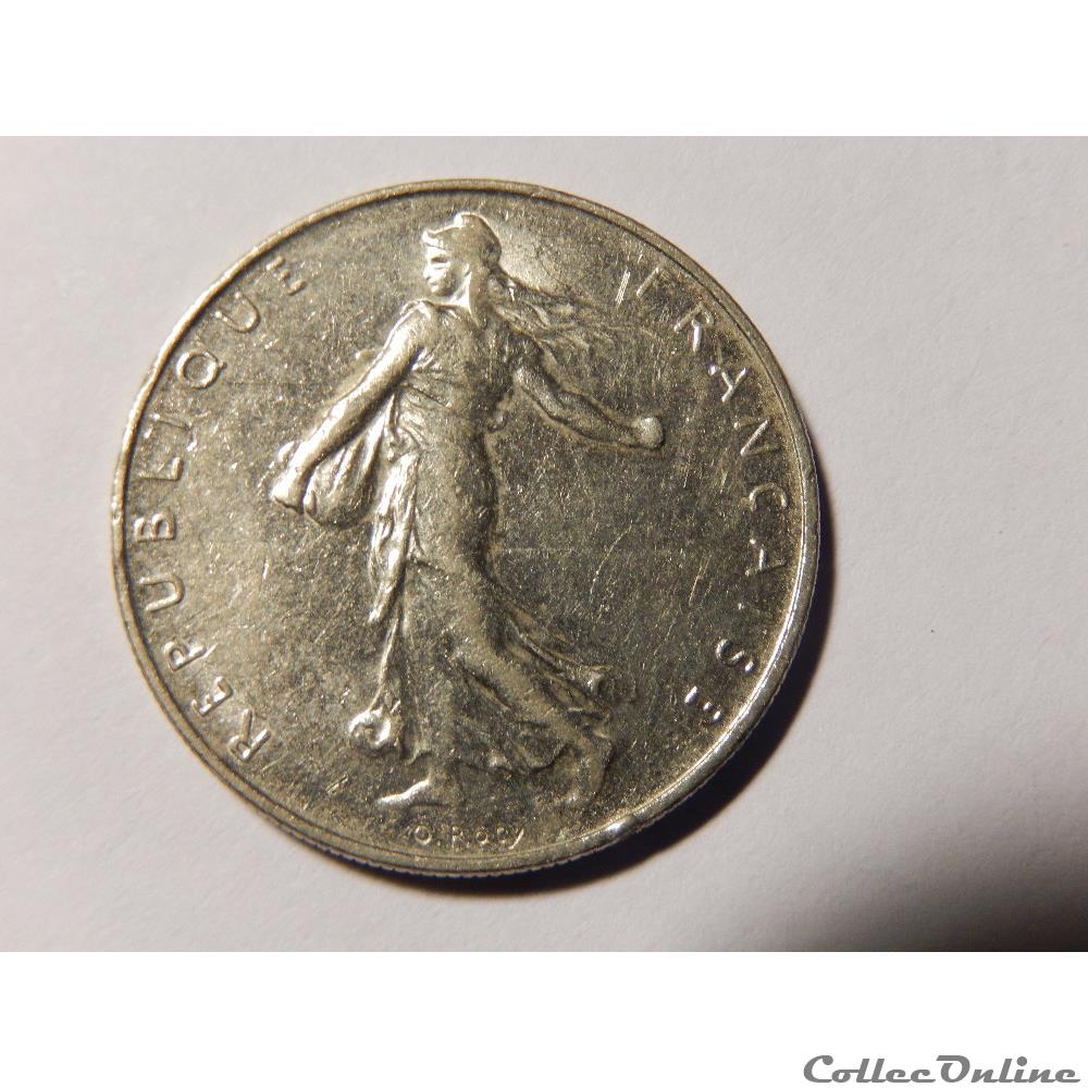 monnaie france moderne 1 franc semeuse 1991