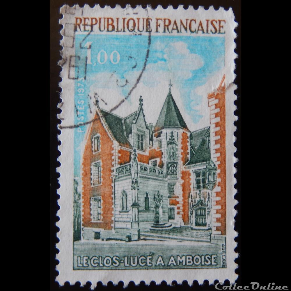 01759 Le Clos-Lucé à Amboise 1F timbre france 01759 le clos luce a amboise 1f
