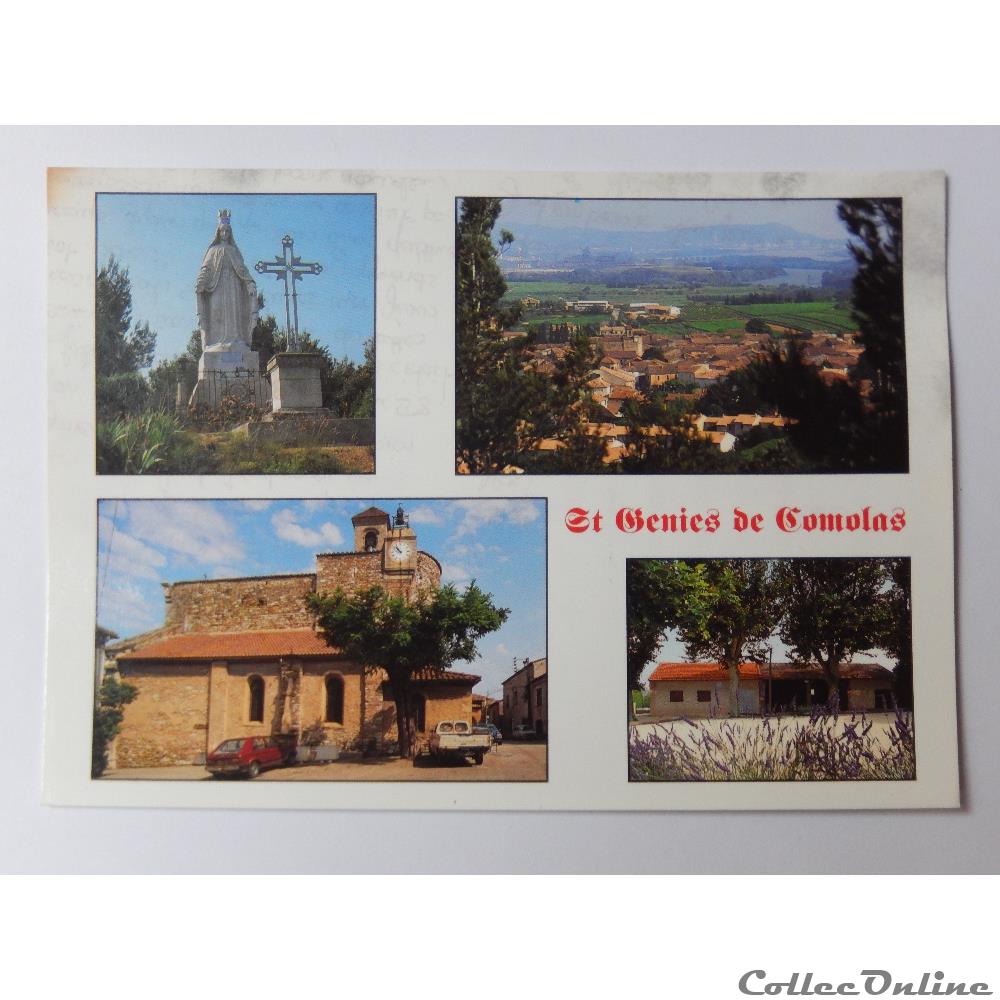 CP du Gard, Saint Geniès de Comolas carte postale france languedoc roussillon cp du gard saint genies de comolas
