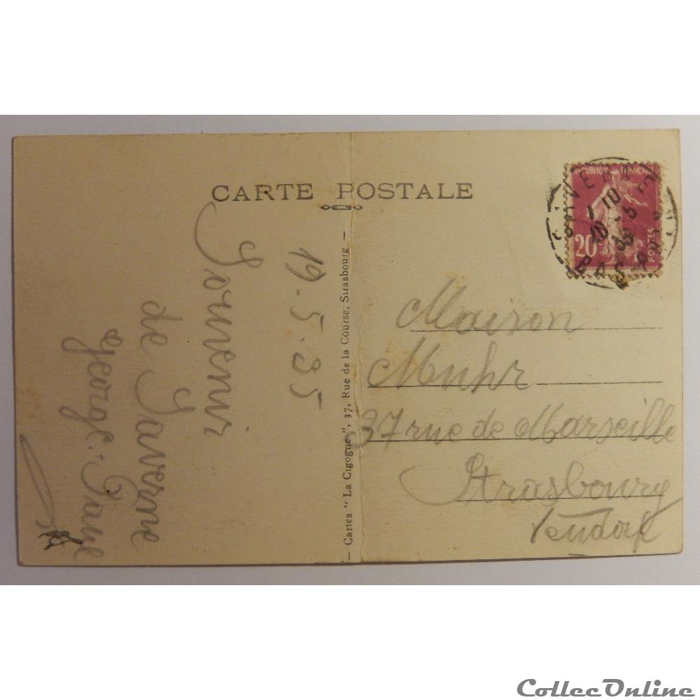 carte postale france alsace cpa de saverne vue generale bas rhin