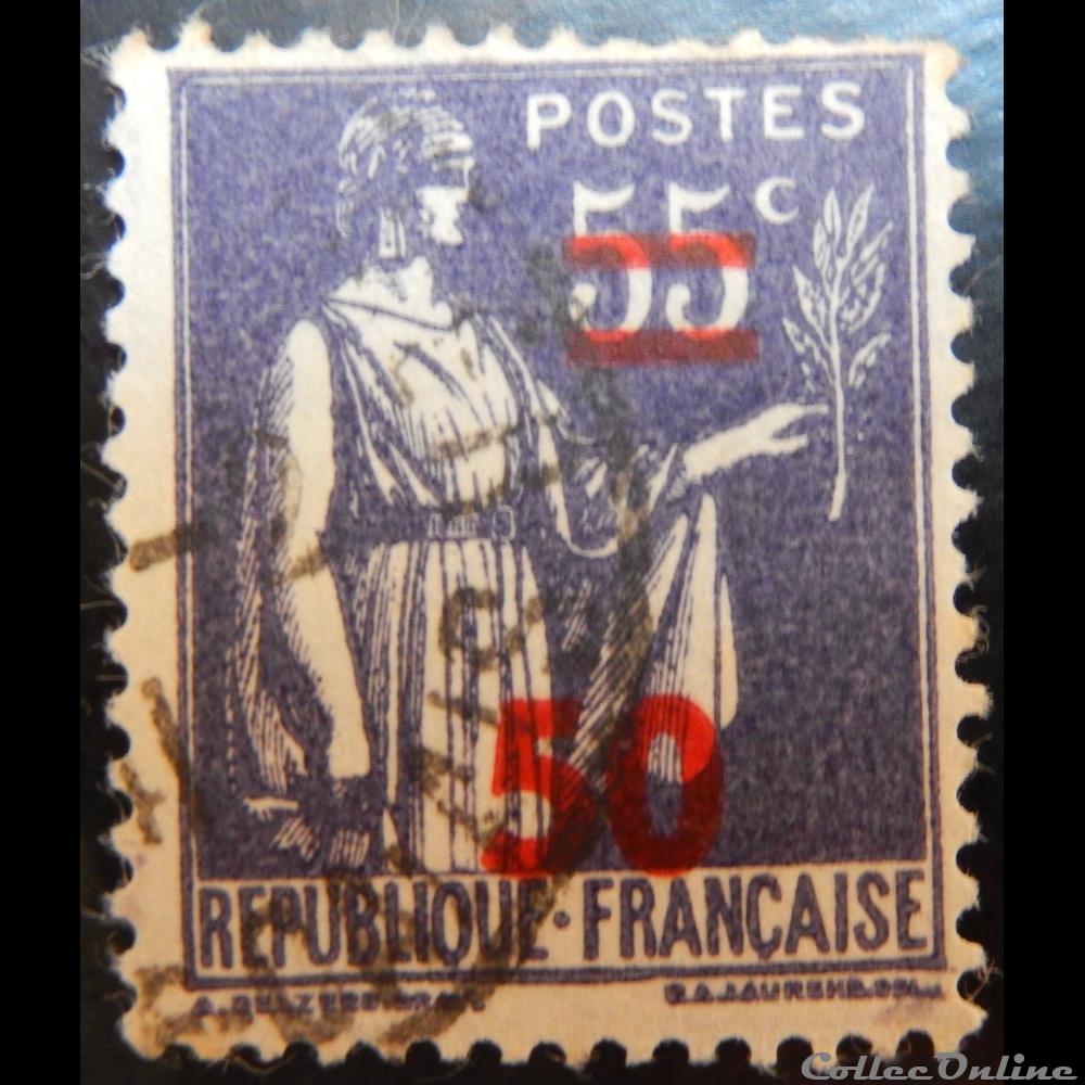 00478 Type Paix 50c sur 55c violet timbre france 00478 type paix 50c sur 55c violet