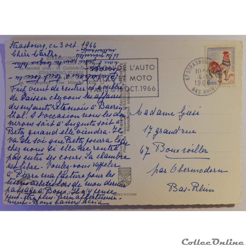 carte postale france alsace cpa de strasbourg bas rhin