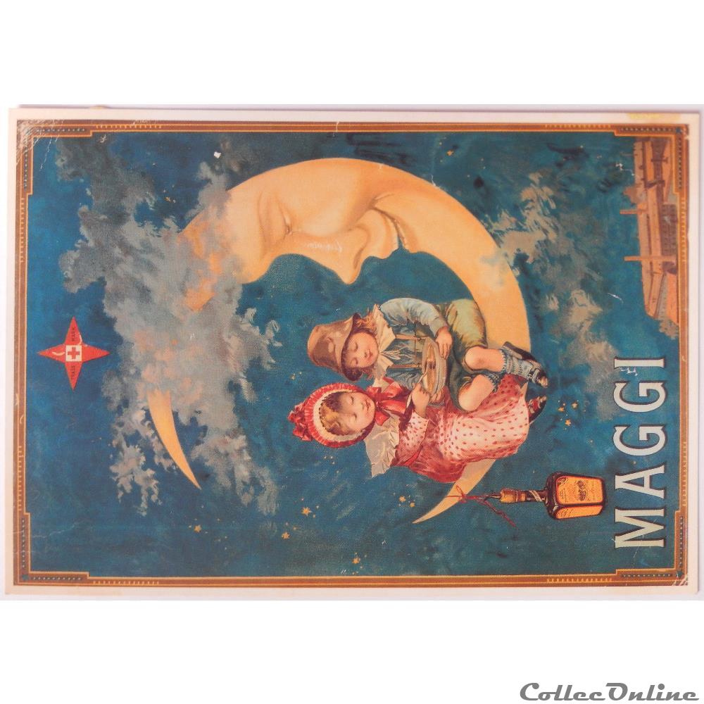 carte postale franche comte cp publicite maggi