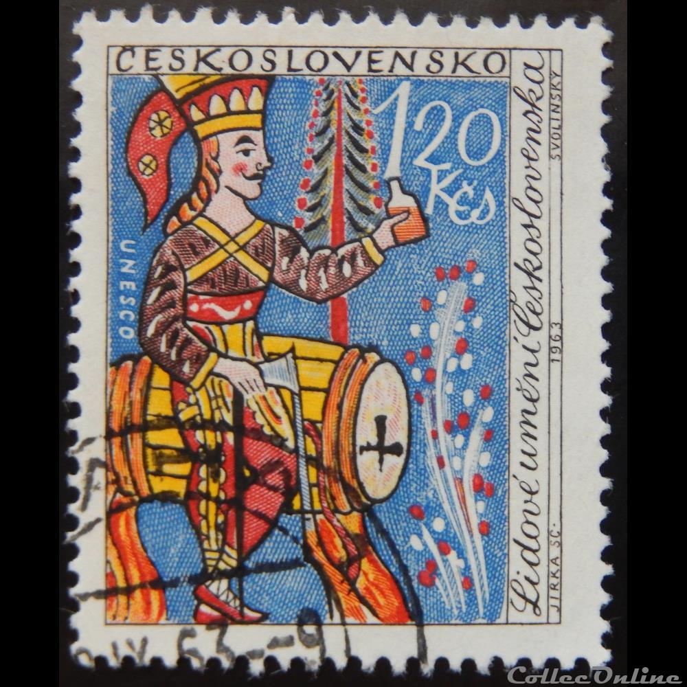 Tchécoslovaquie 01297 Janosik, héros Slovaque 1.20 Kcs de 1963 timbre europe republique tcheque tchecoslovaquie 01297 janosik heros slovaque 1 20 kcs de 1963