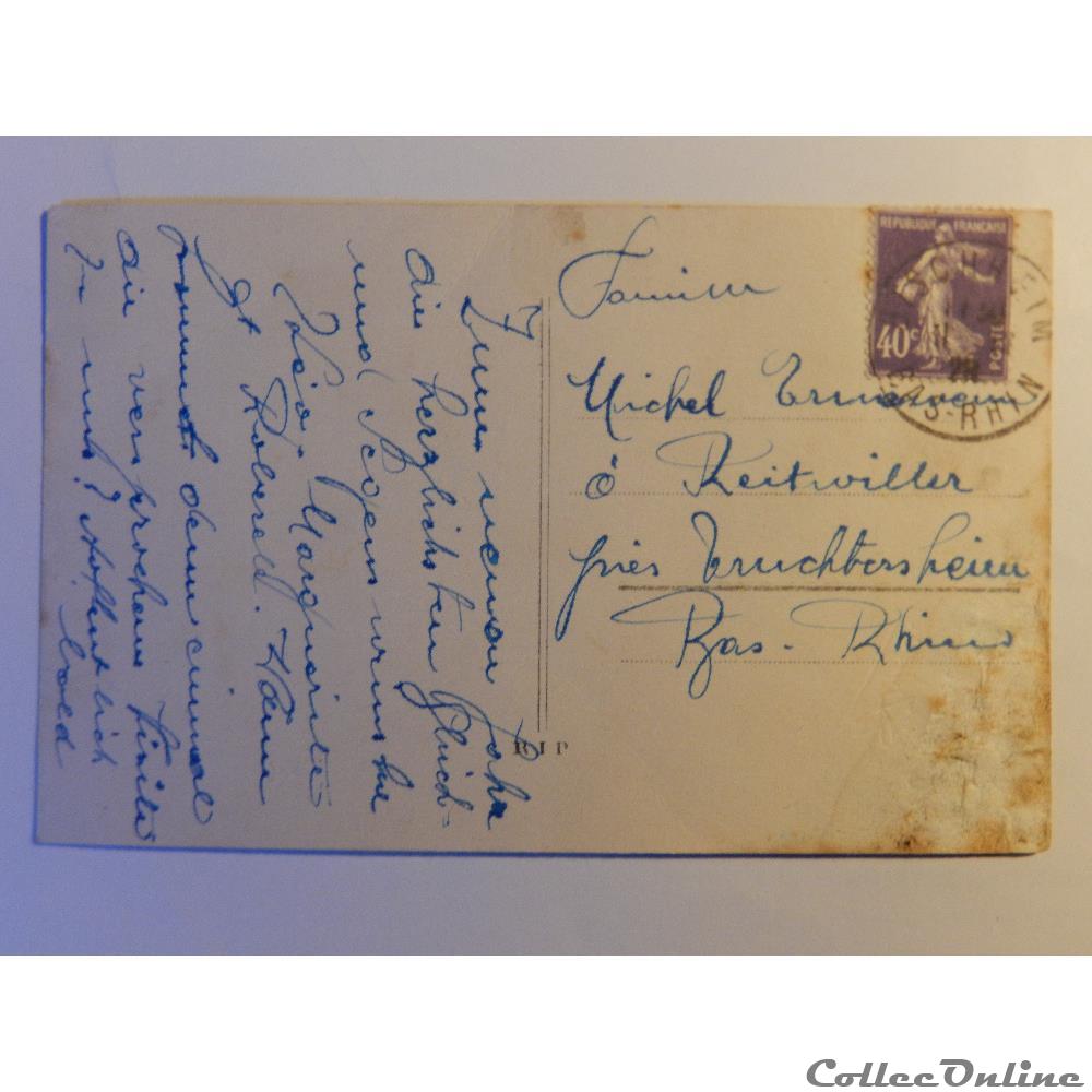 CPA de bonne année. enfants. carte postale alsace cpa de bonne annee enfants