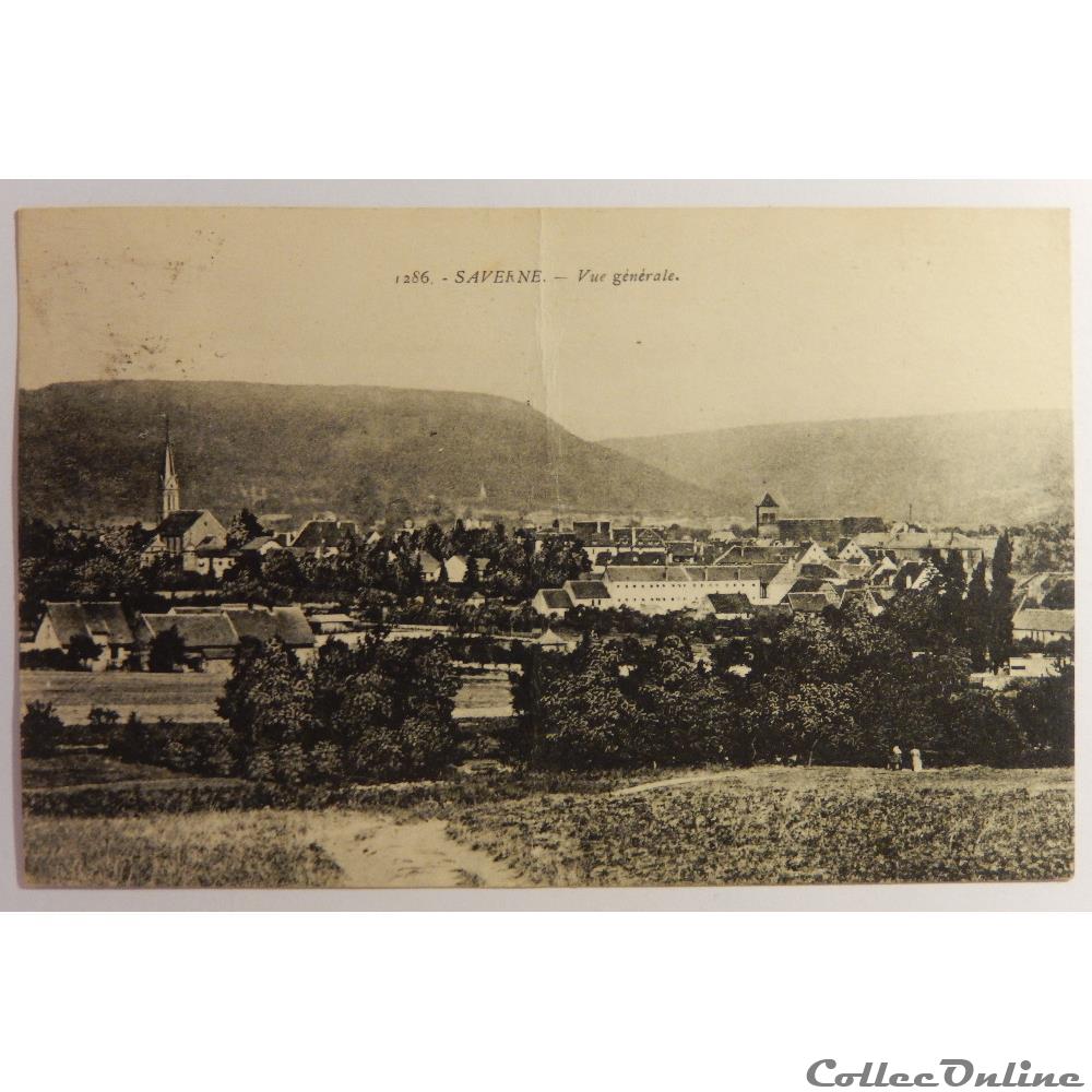 carte postale france alsace cpa de saverne vue generale bas rhin