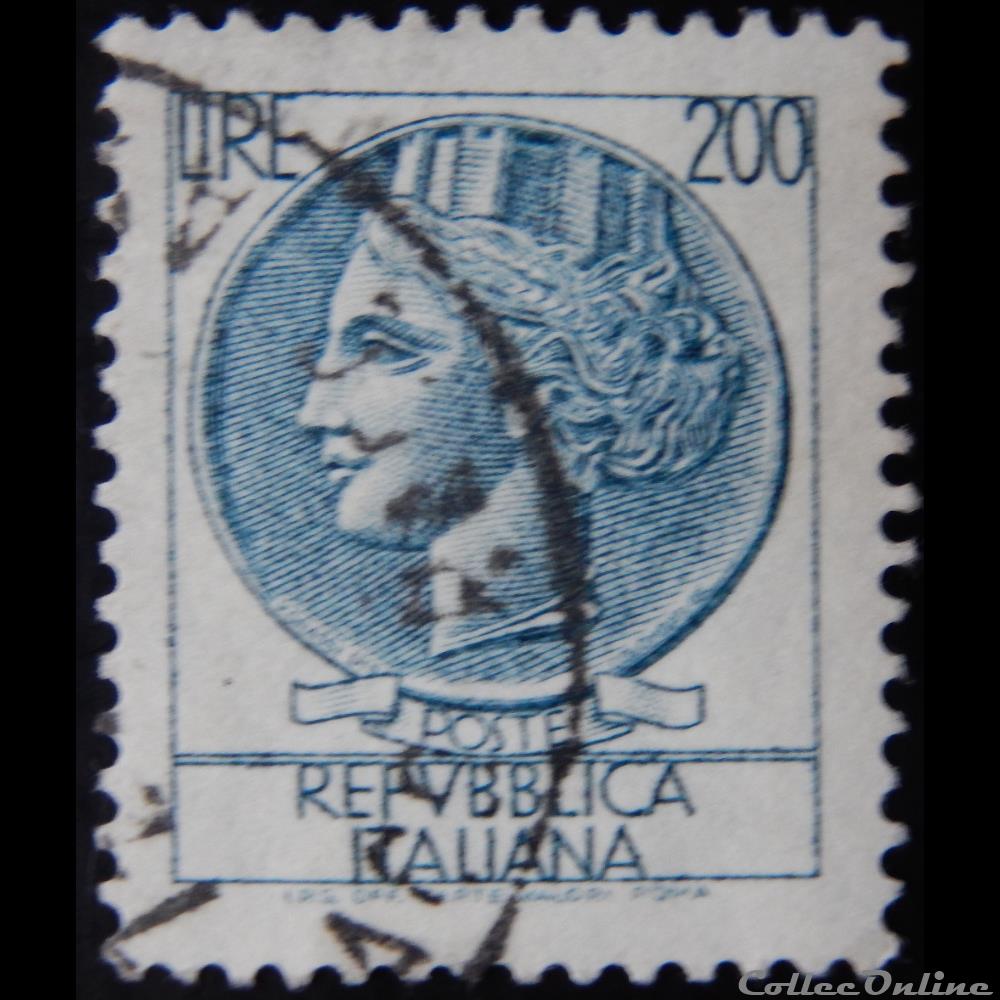 Italie 00803 pièce de Syracuse 200 lires de 1959 4 timbre europe italie 00803 piece de syracuse 200 lires de 1959