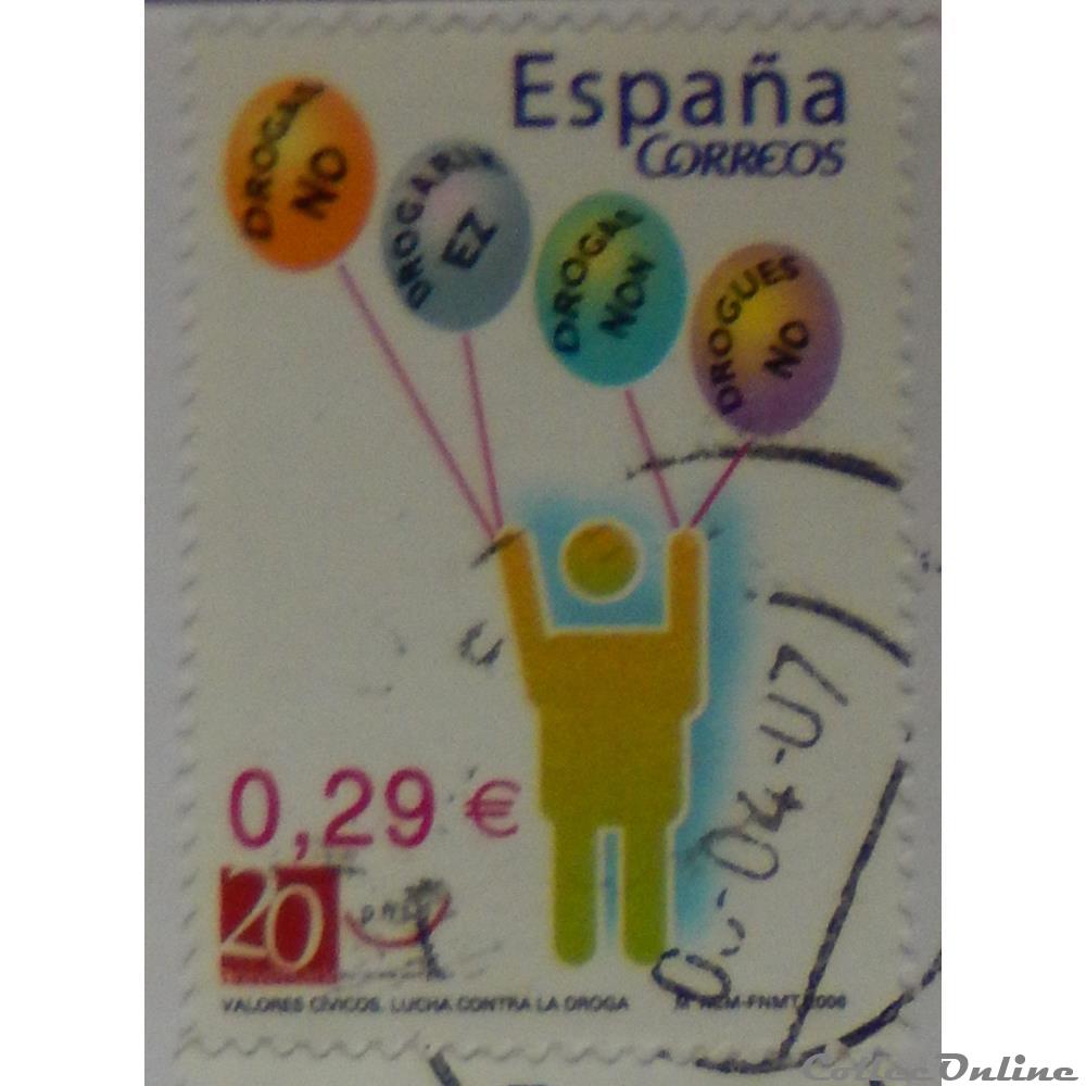 Espagne 03824 Valeurs civiques: non à la drogue 0.29€ de 2006 timbre europe espagne 03824 valeurs civiques non a la drogue 0 29 de 2006