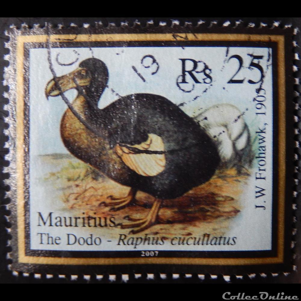 Maurice (île) 01081 Dodo de 25 Rs de 2007 timbre afrique maurice ile 01081 dodo de 25 rs de 2007