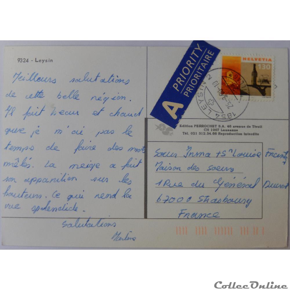 CP de Suisse, Vaud, Leysin carte postale europe rhone alpe cp de suisse vaud leysin