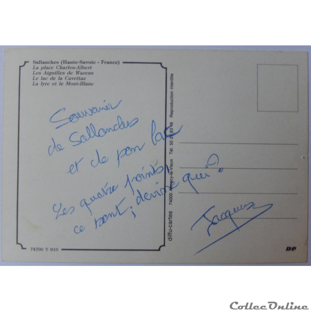 carte postale france rhone alpe cp de haute savoie sallanches