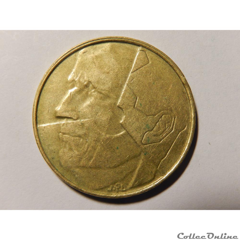 monnaie monde belgique 5 francs 1987