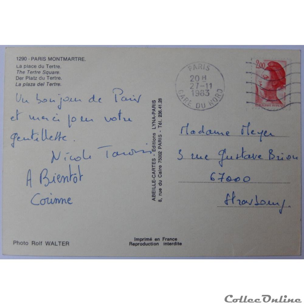 carte postale france ile cp de paris montmartre