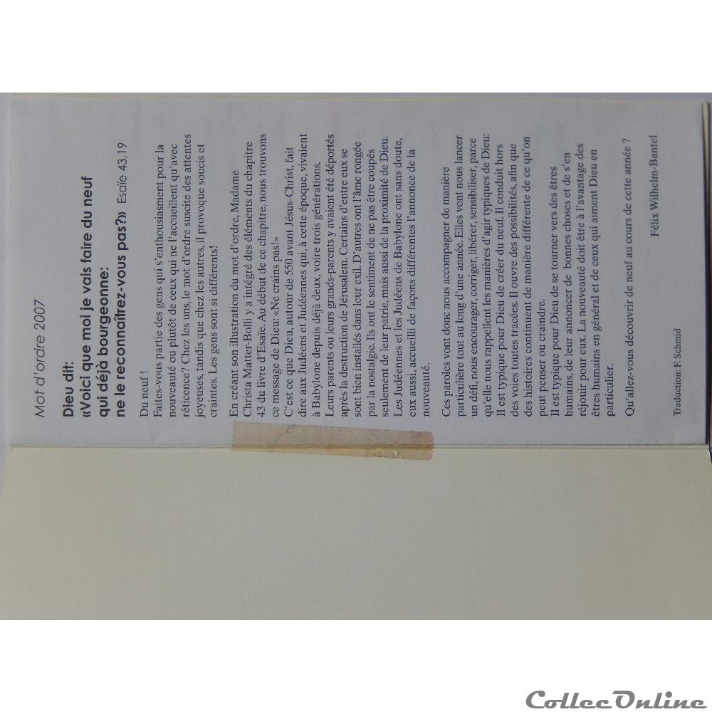 CP Citation biblique, mot d'ordre 2007 des Eglises Méthodiste 3 carte postale aquitaine cp citation biblique mot ordre 2007 des eglises methodiste
