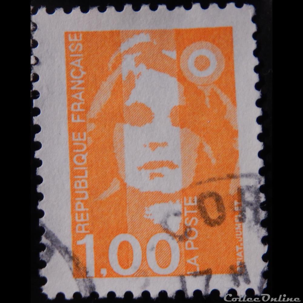 02620 Marianne de Briat 1F orange 2 timbre france 02620 marianne de briat 1f orange